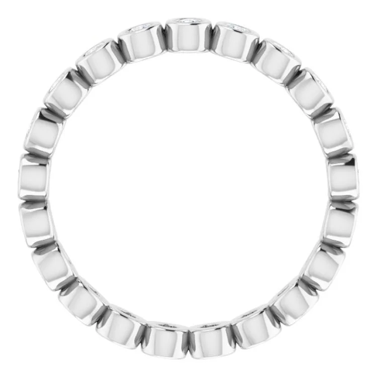 women’s three-stone rings-women’s three-stone rings-Platinum 1/3 CTW Natural Diamond Eternity Band Size 7