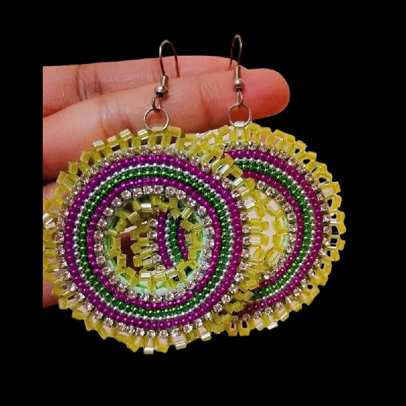 women’s floral earrings-Sanshray Handmade Fancy Dangler Earrings