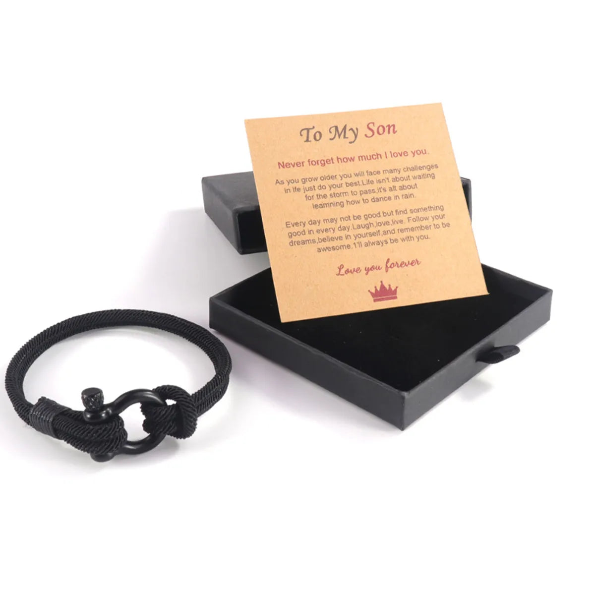 Black Rope + Son Card (Kraft Paper) + Box Need to Add 2 Yuan