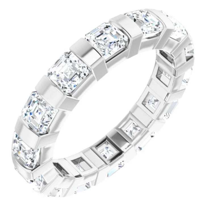 women’s engraving rings-women’s engraving rings-Platinum 2 1/2 CTW Natural Diamond Eternity Band Size 7