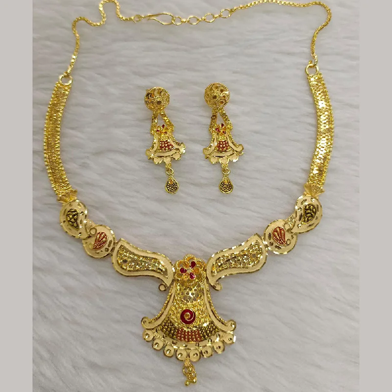 women’s gold necklaces-women’s gold necklaces-Pari Art Jewellery Forming Necklace Set