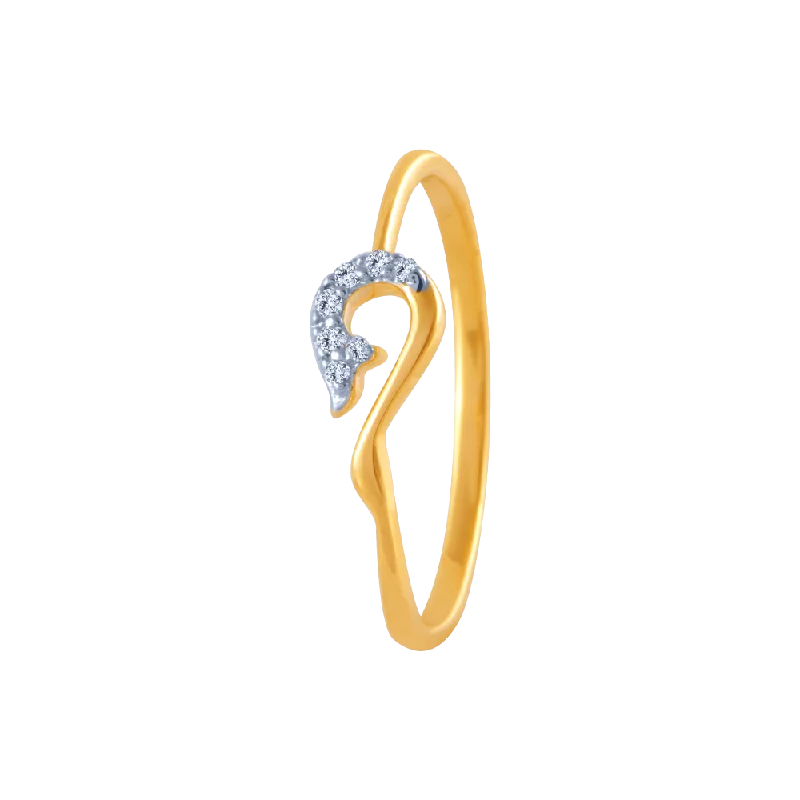 women’s multicolor gemstone rings-18k (750) Yellow Gold And Diamond Ring For Women