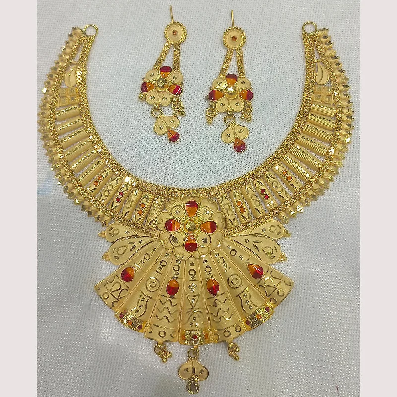 women’s bridal set necklaces-women’s bridal set necklaces-Pari Art Jewellery Forming Necklace Set