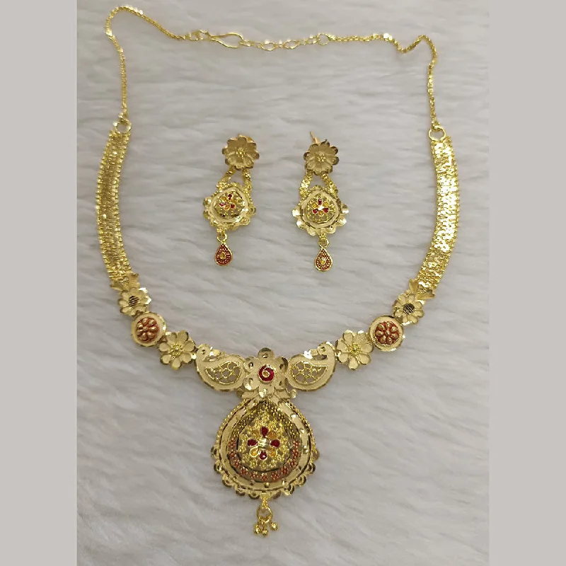 women’s diamond necklaces-women’s diamond necklaces-Pari Art Jewellery Forming Necklace Set