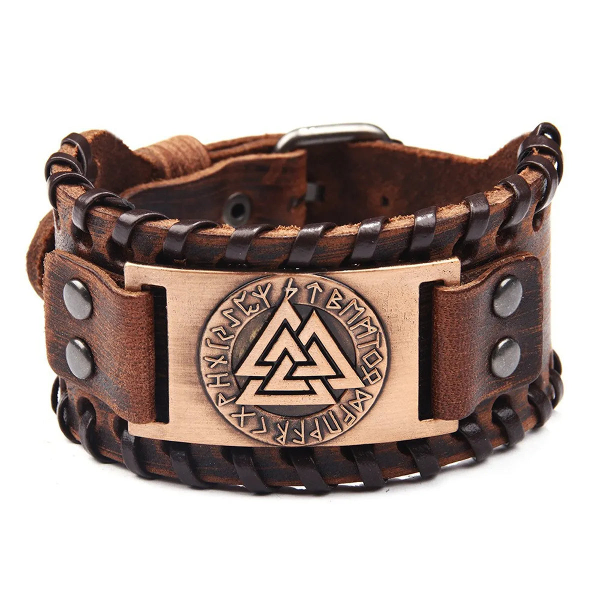 Genuine Leather Bronze-Triangle #2