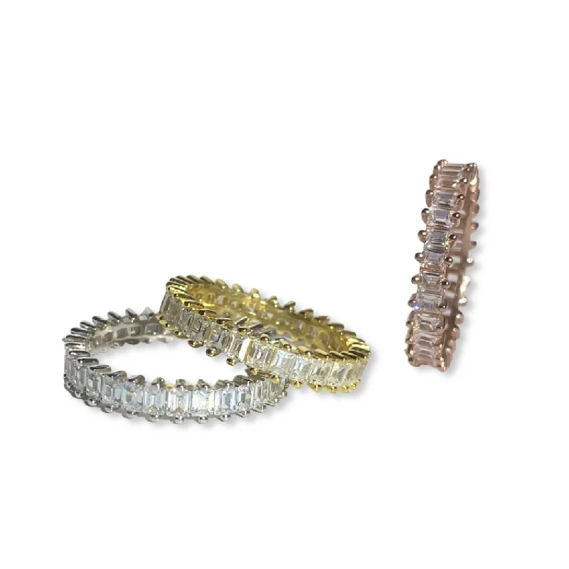 women’s vintage diamond rings-women’s vintage diamond rings-Noelia Baguette Ring