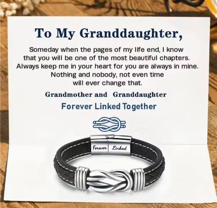 Engraved Forever Linked Granddaughter Card