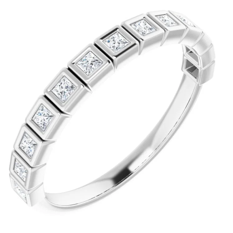 women’s three-stone rings-women’s three-stone rings-14K White 1/3 CTW Natural Diamond Anniversary Band