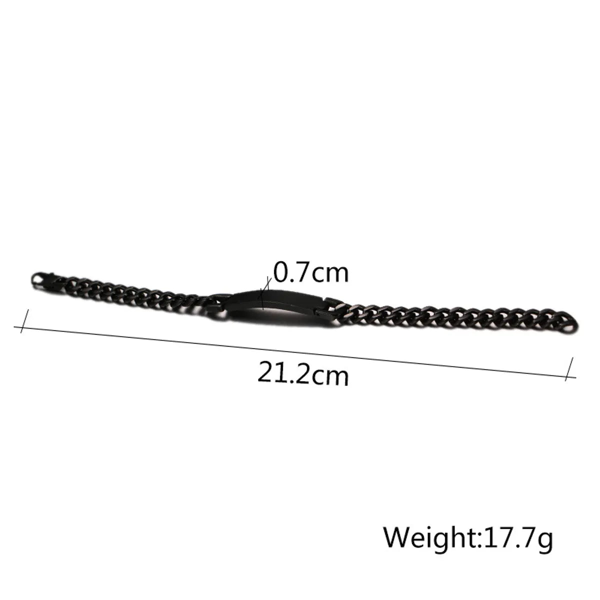 Black 7mm * 21cm{004B Style}