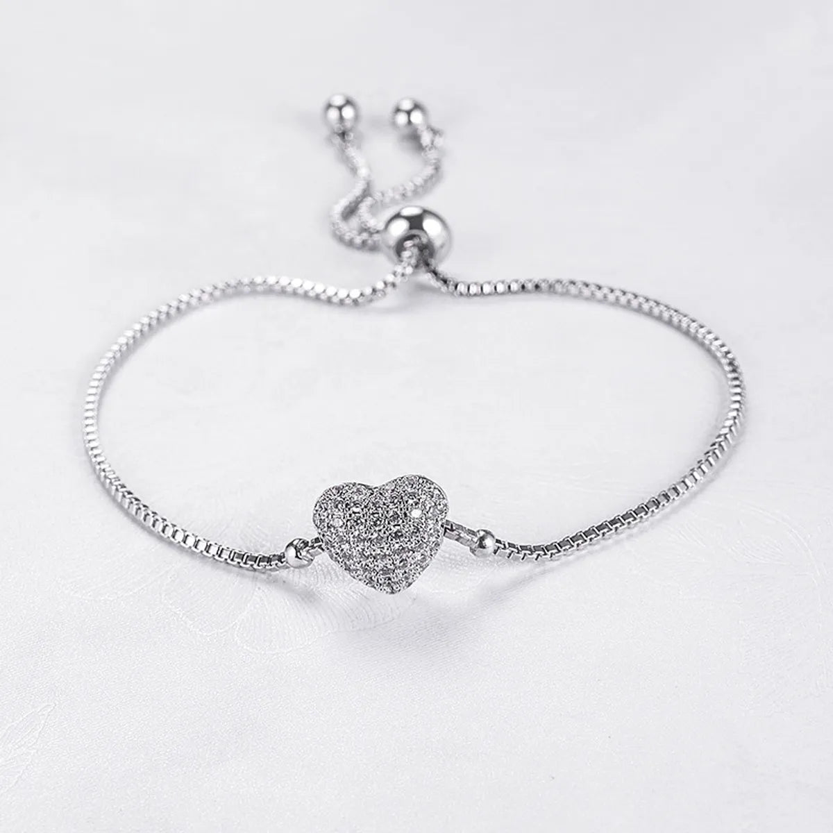 women’s large bangle bracelets-Alloy Korea Sweetheart Bracelet  (photo Color) Nhlj3924-photo Color