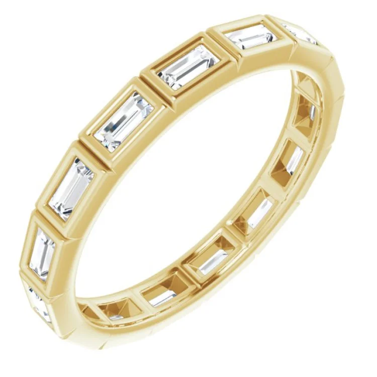 women’s art deco rings-women’s art deco rings-14K Yellow 1/2 CTW Diamond Eternity Band