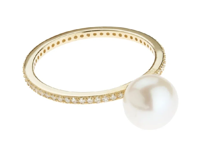 women’s flower rings-women’s flower rings-Pearl BonBon Ring