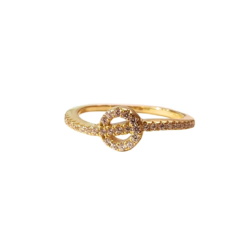 women’s eternity rings-women’s eternity rings-Noelly Circle Wave Ring