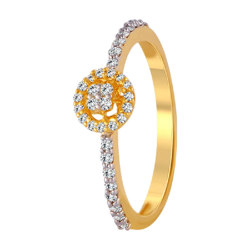 women’s designer rings-18KT (750) Yellow Gold And Diamond Ring For Women