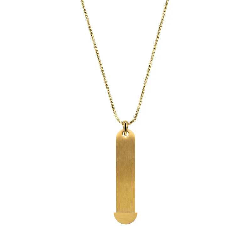 women’s delicate gold necklaces-women’s delicate gold necklaces-Mesh charm necklace gold