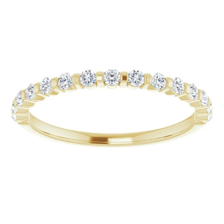 women’s simple rings-women’s simple rings-14K Yellow 1/3 CTW Natural Diamond Anniversary Band