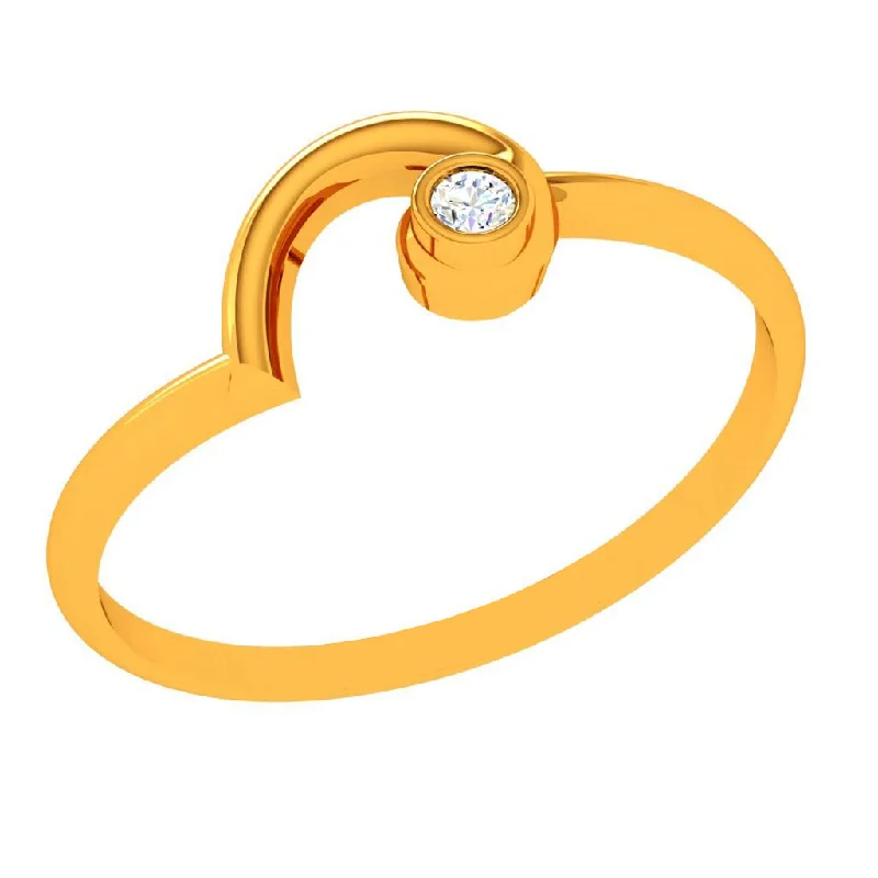 women’s sophisticated rings-18k Speculative Yellow Gold Diamond Ring