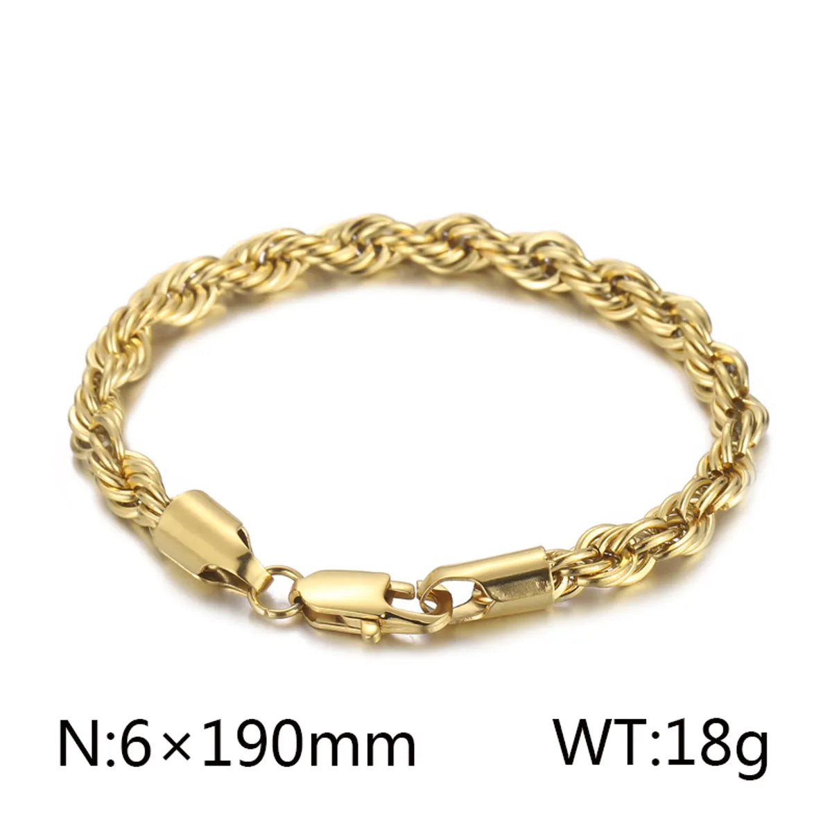 Gold 6mm19cm