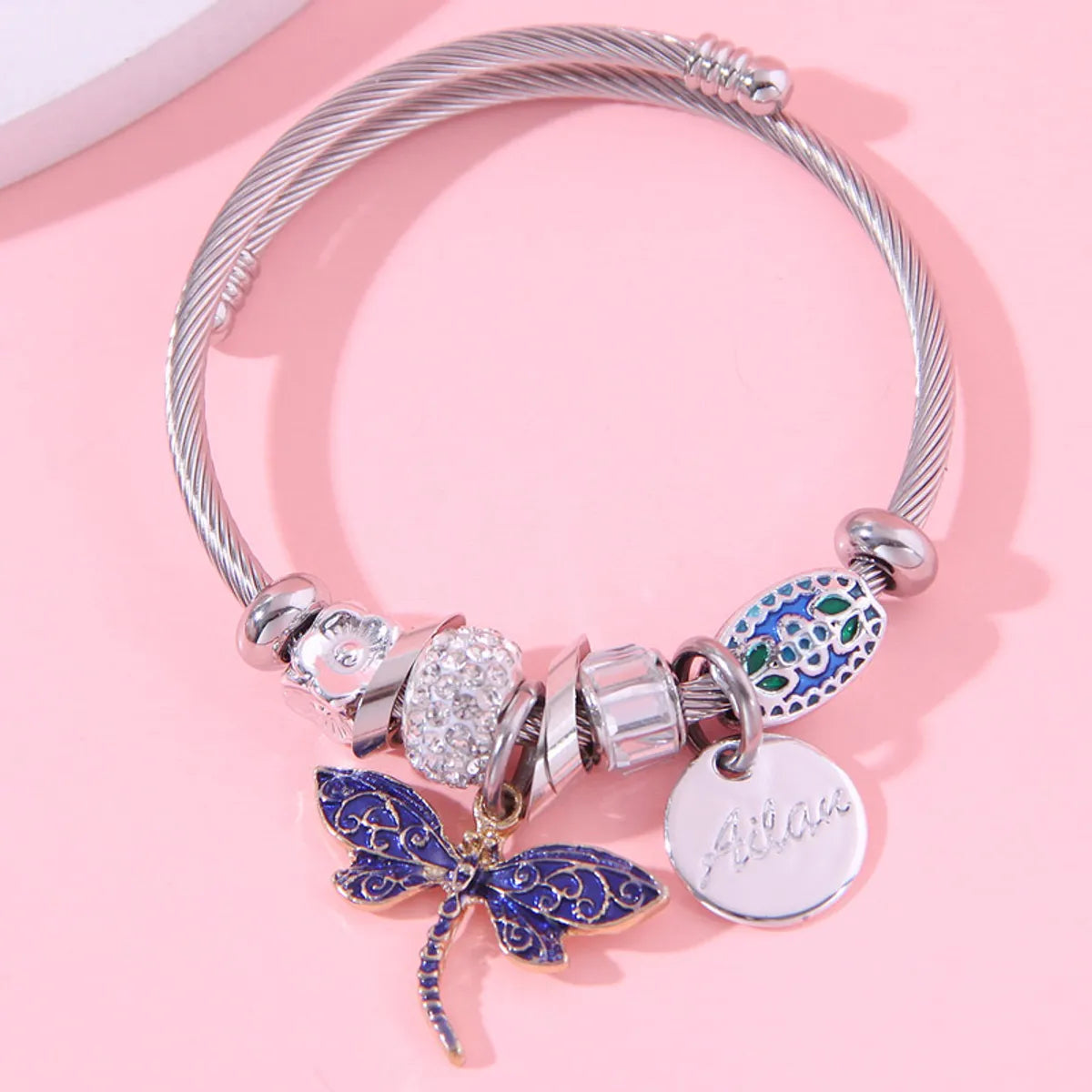 women’s vintage bracelets-1 Piece Fashion Dragonfly Alloy Plating Rhinestones Women's Bangle