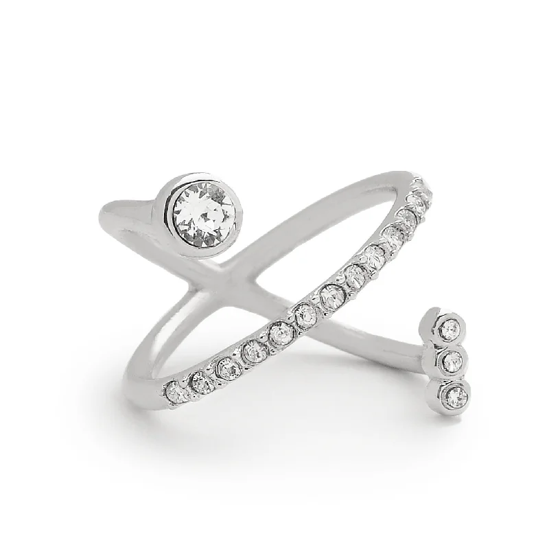 women’s infinity diamond rings-women’s infinity diamond rings-Mackenzie Ring in Rhodium