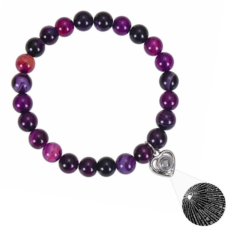 Purple Agate Bracelet