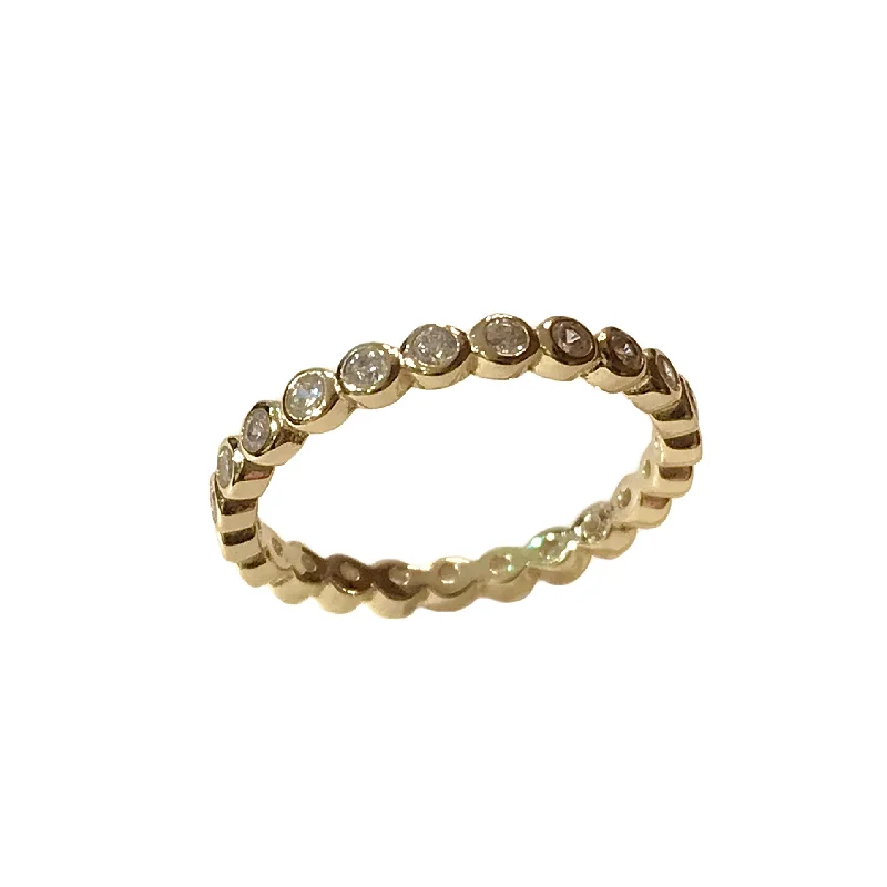 women’s fashion rings-women’s fashion rings-Noelia Thin Bezel Eternity Ring