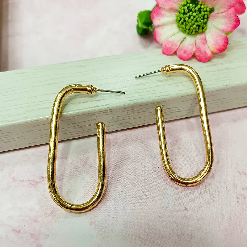 women’s twist earrings-Infinity Jewels Gold Plated Hypoallergenic Nickel Free Dangler Earrings