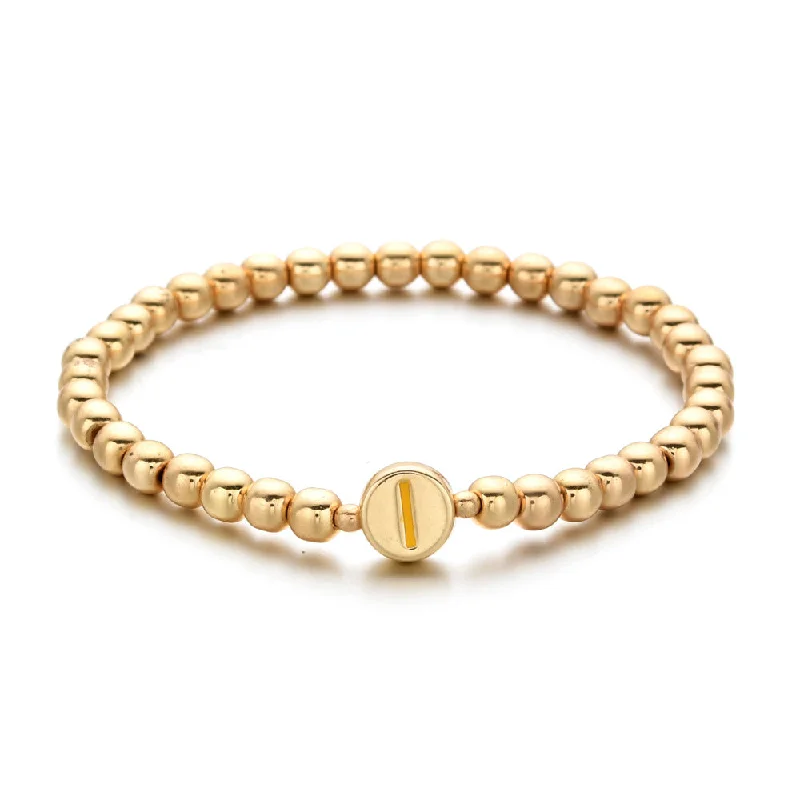 E414-Gold Cross Bracelet-KN0248-I