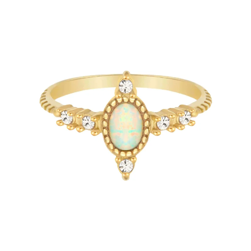 women’s high-end rings-women’s high-end rings-Priya Opal Ring