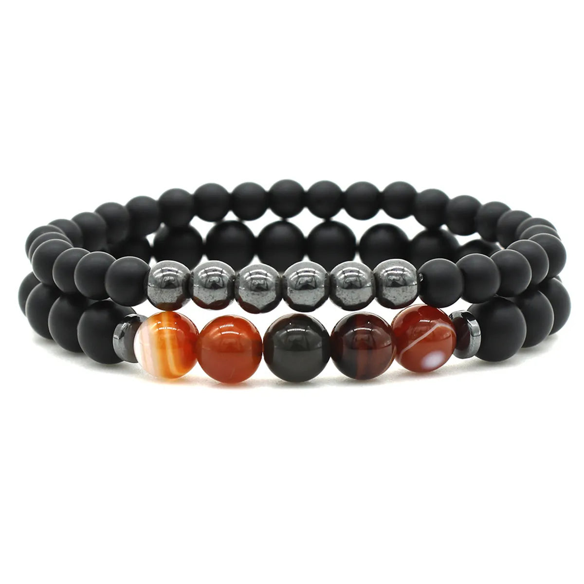 women’s crystal bracelets-Ethnic Style Geometric Stone Beaded Unisex Bracelets