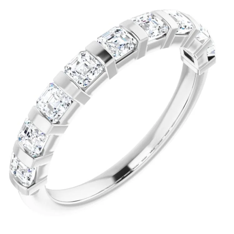 women’s anniversary rings-women’s anniversary rings-14K White 9/10 CTW Natural Diamond Anniversary Band