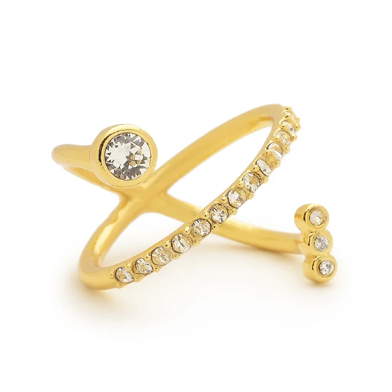 women’s sparkling rings-women’s sparkling rings-Mackenzie Ring in Gold