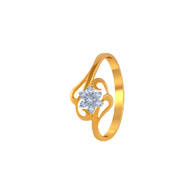 women’s gemstone rings-Natty Narcissus Diamond Ring