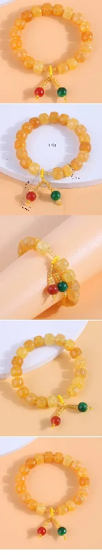 women’s simple cuff bangles-1 Piece Fashion Round Resin Beaded Women's Bracelets