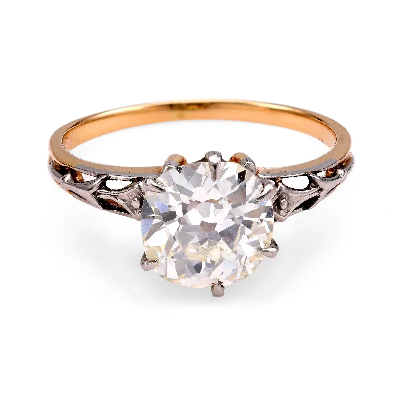 women’s wide band rings-Art Nouveau Diamond Ring