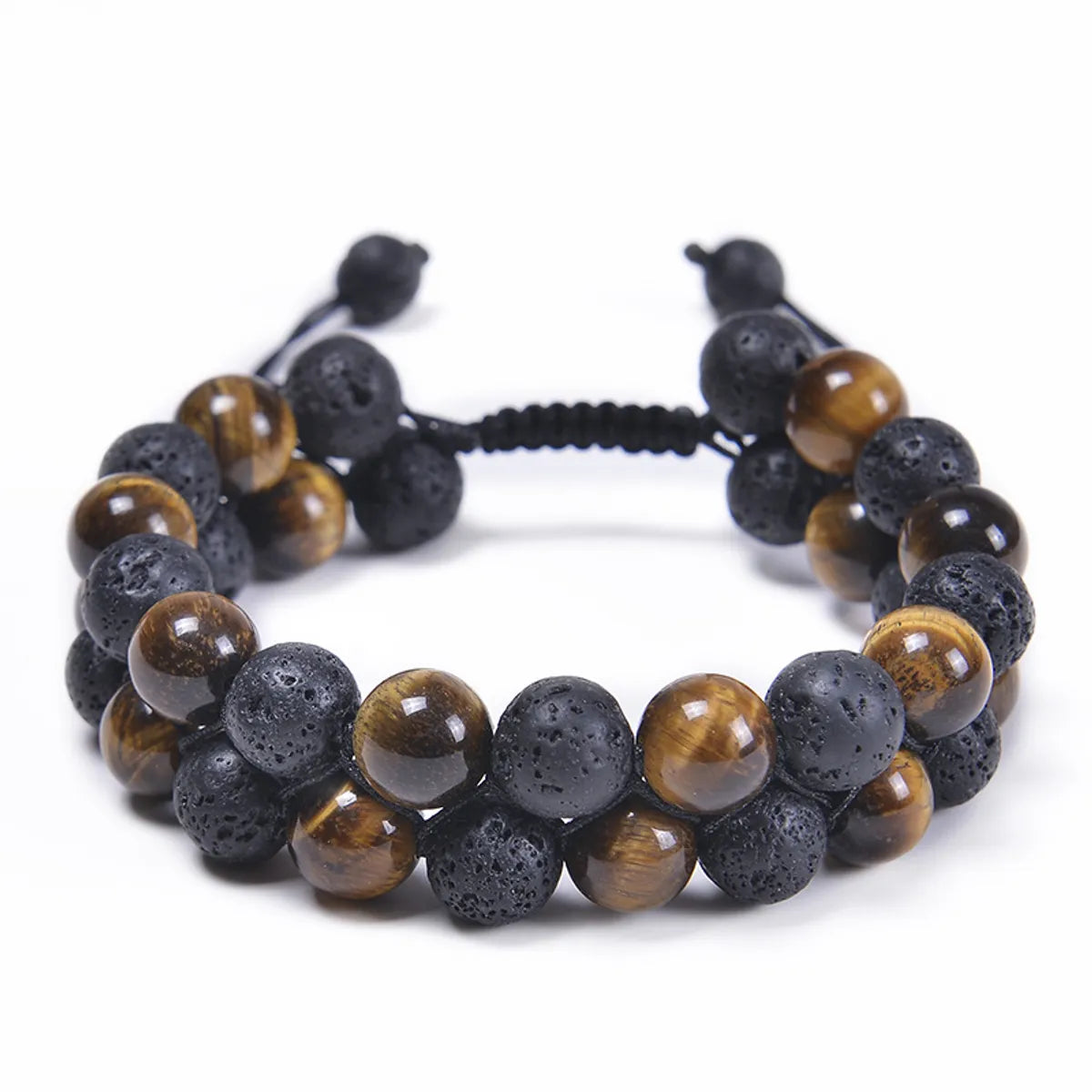 10MM-Tigereye Volcanic Stone Bracelet