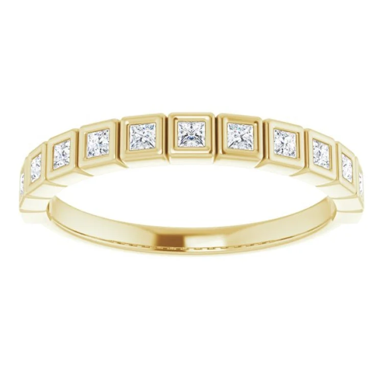 women’s heart-shaped rings-women’s heart-shaped rings-14K Yellow 1/3 CTW Natural Diamond Anniversary Band