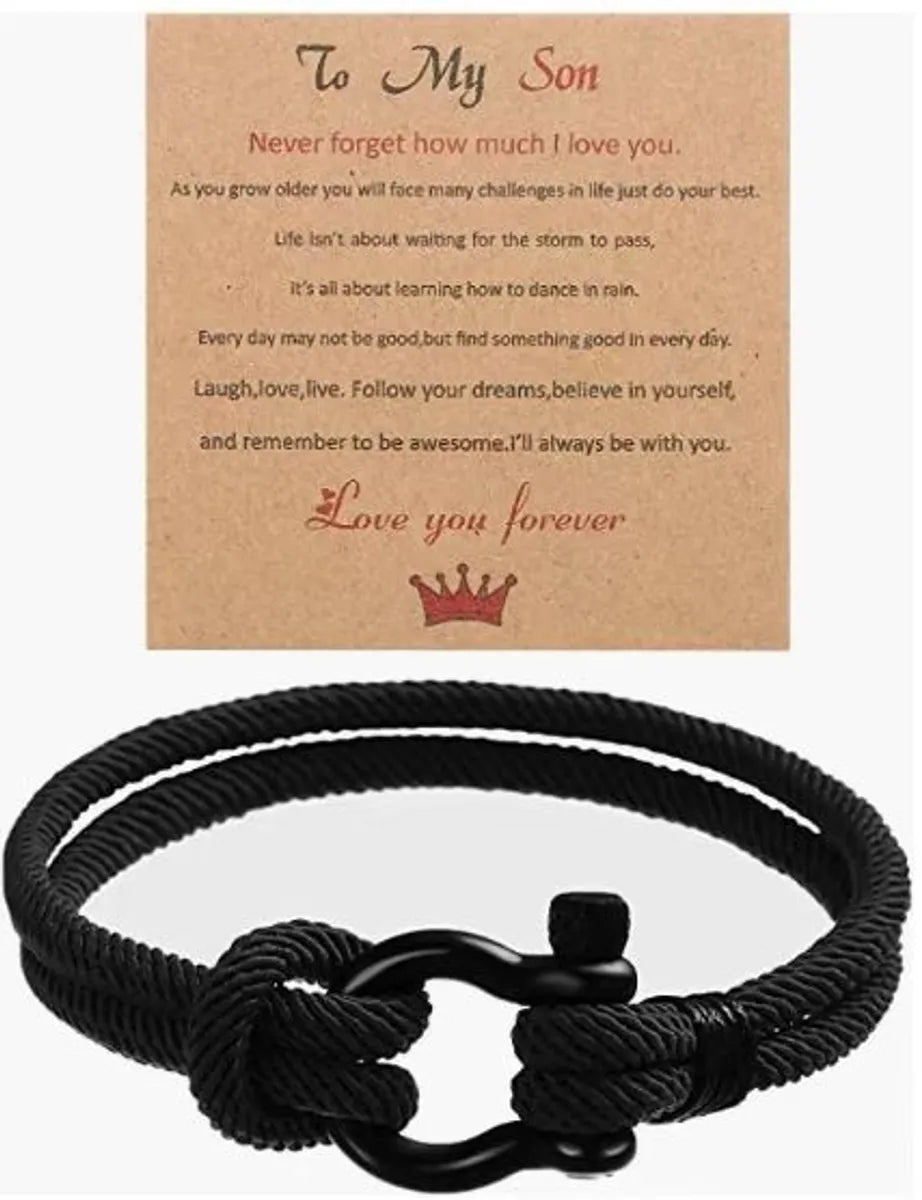 Black Rope + Son Card (Kraft Paper)