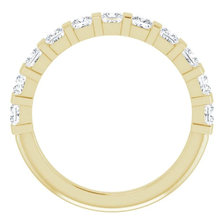 women’s trendy rings-women’s trendy rings-14K Yellow 1 CTW Natural Diamond Anniversary Band