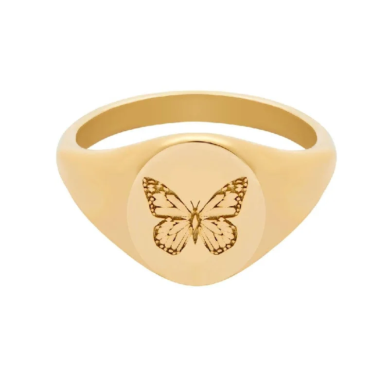 women’s cocktail rings-women’s cocktail rings-Anastasia Signet Ring