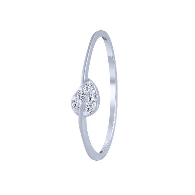 women’s celestial rings-18KT (750) White Gold And Diamond Ring For Women