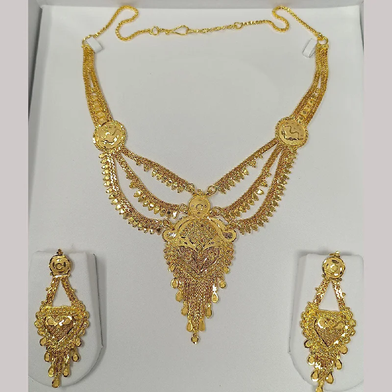 women’s bridal set necklaces-women’s bridal set necklaces-Pari Art Jewellery Forming Necklace Set