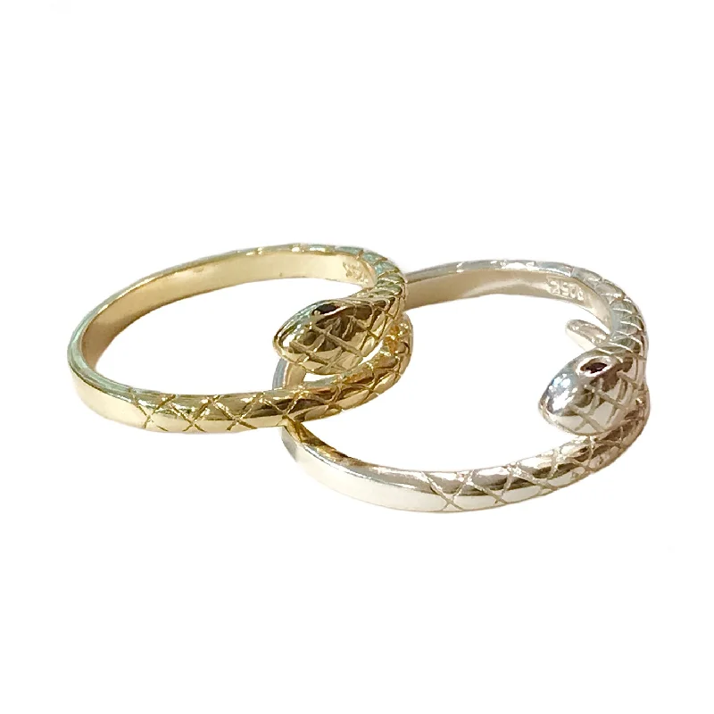 women’s knot rings-women’s knot rings-Snake Ring