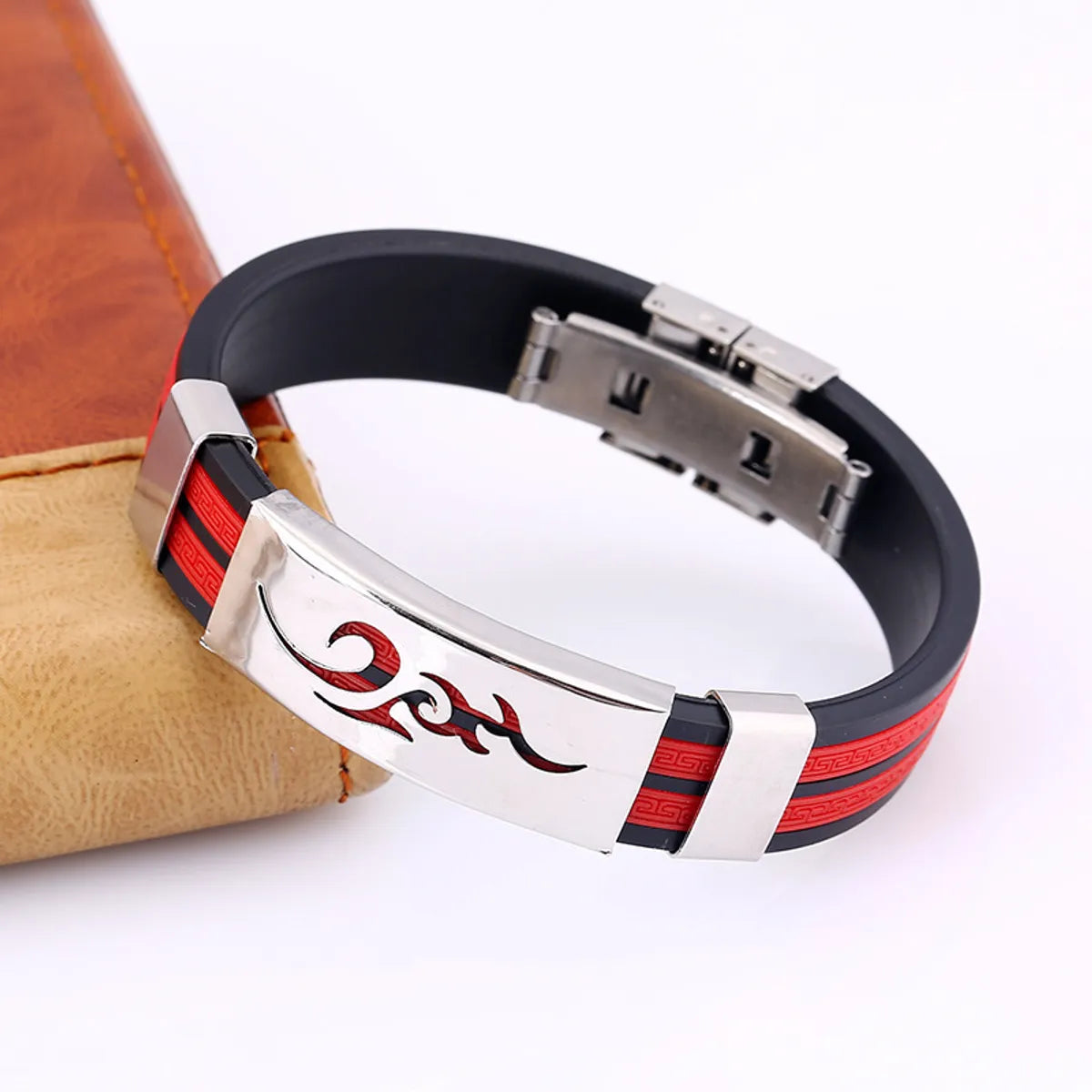 women’s personalized bangles-Geometric Titanium Steel No Inlaid Unisex Bracelets