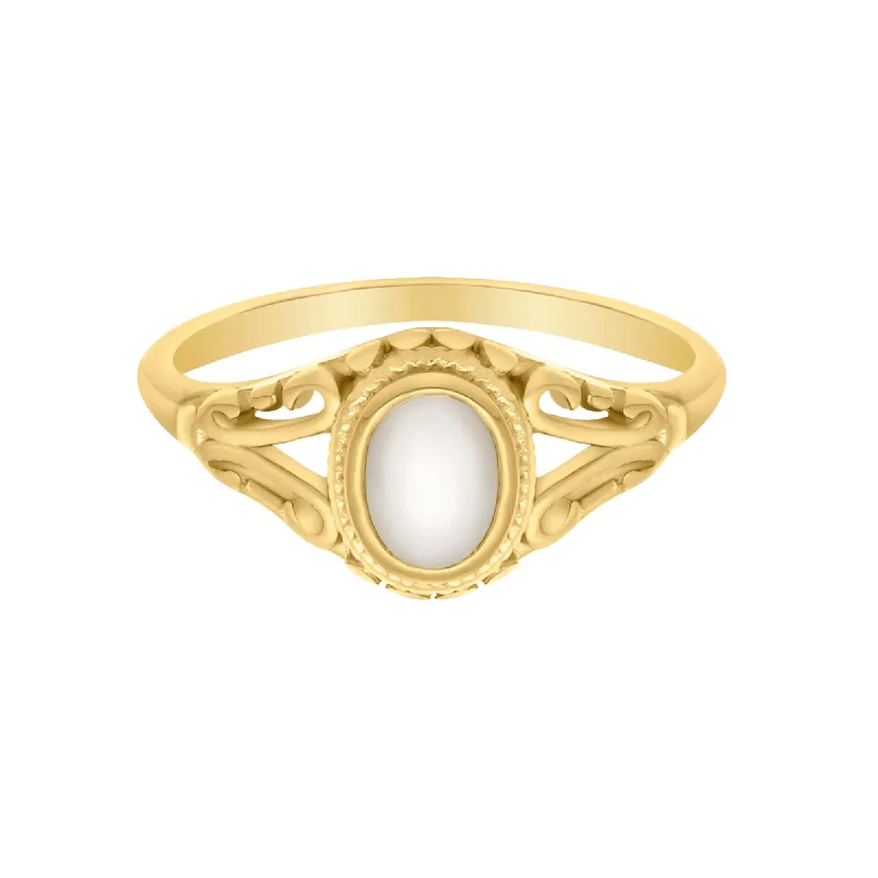 women’s celestial rings-women’s celestial rings-Hadley Pearl Ring