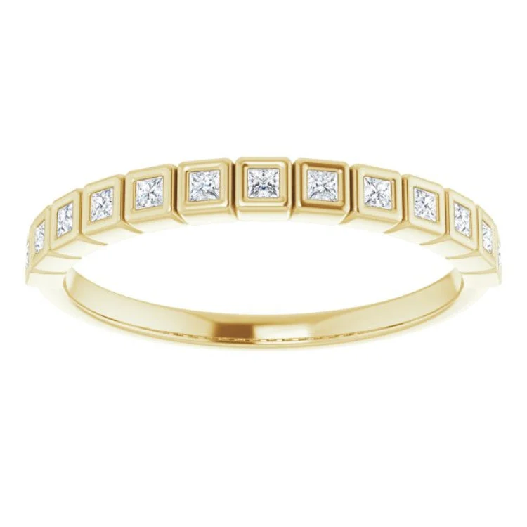 women’s luxury rings-women’s luxury rings-14K Yellow 1/6 CTW Natural Diamond Anniversary Band