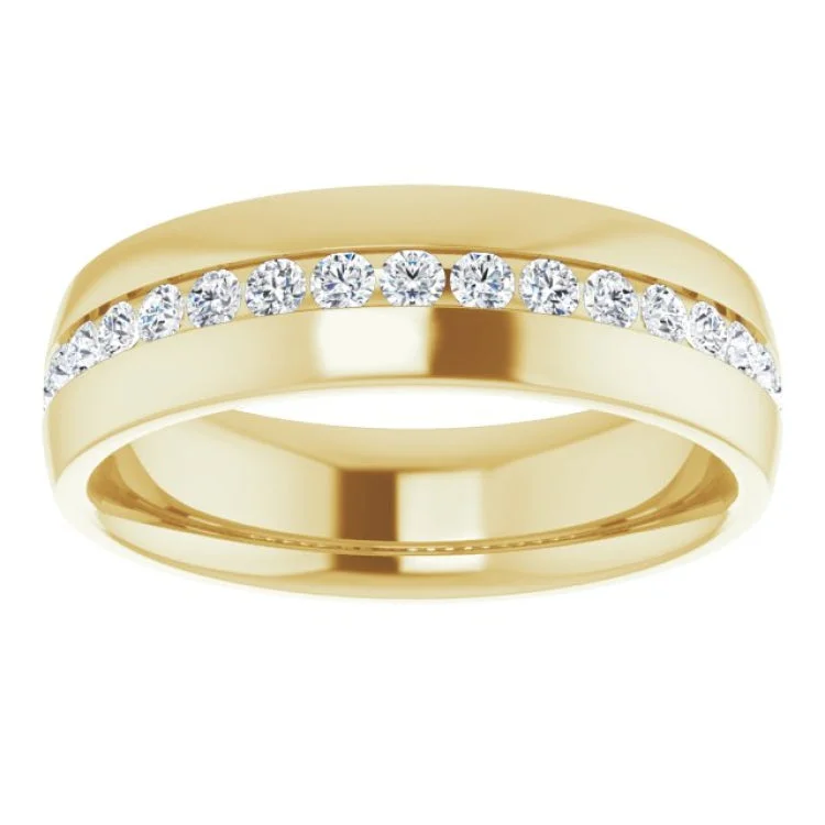 women’s elegant rings-women’s elegant rings-14K Yellow 1/2 CTW Natural Diamond Band