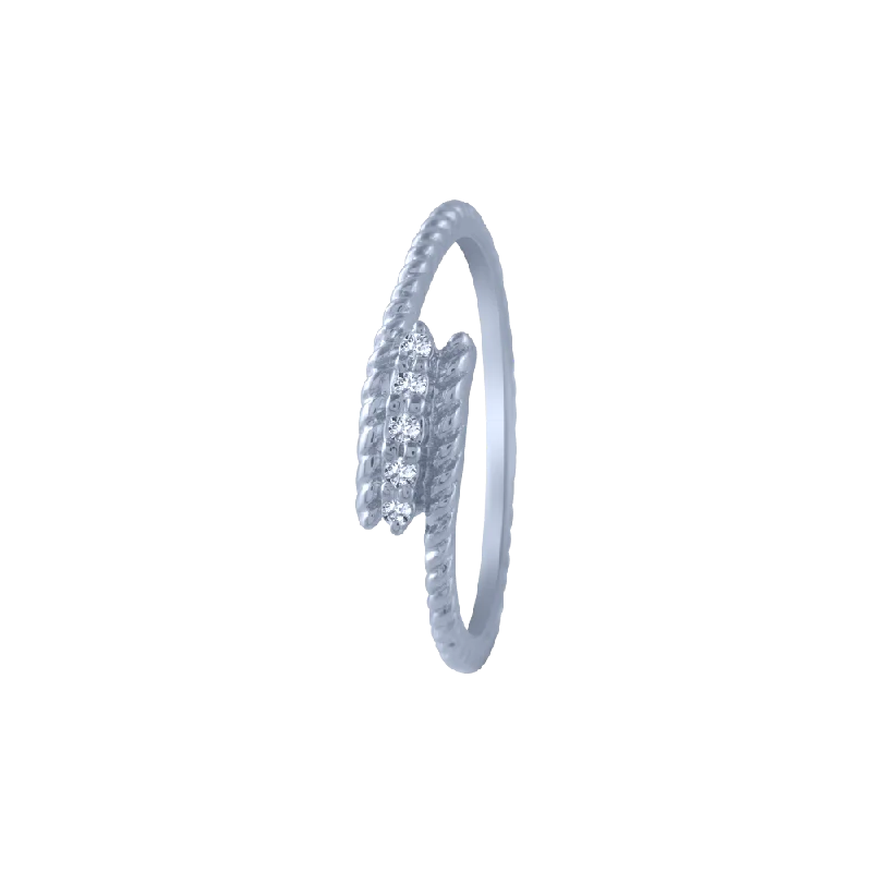 women’s celestial rings-18KT (750) White Gold And Diamond Ring For Women