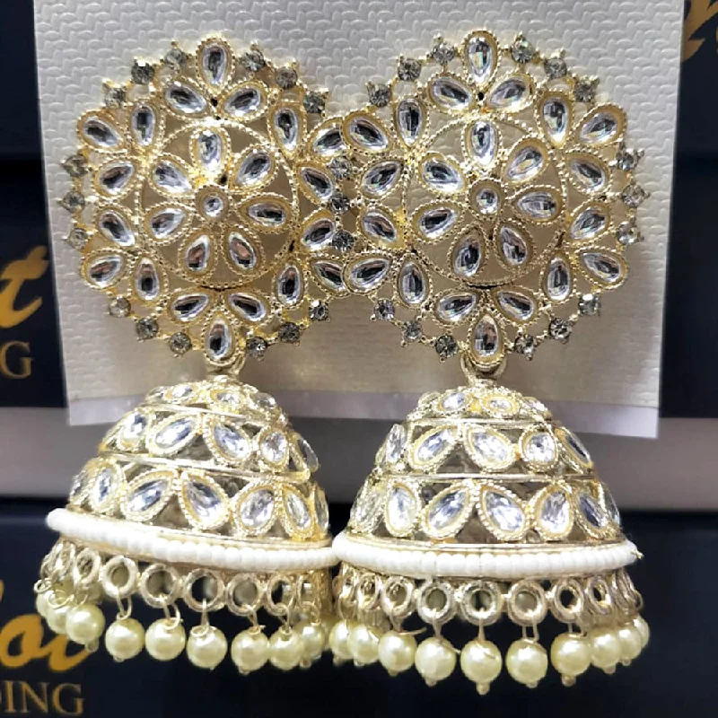 women’s chandelier earrings-Manisha Jewellery Kundan Jhumki Earrings