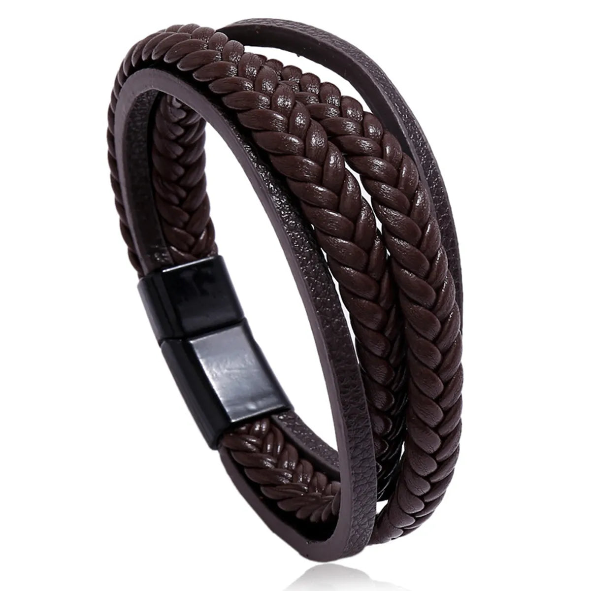 Black Alloy Buckle + Brown